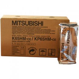 Rouleaux de papier thermique Mitsubishi K65HM/KP65HM (4 unités)