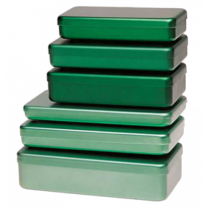 Boite de stérilisation en aluminium pour instruments - Coloris vert