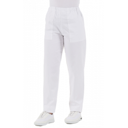Pantalon unisexe en coton Gima (blanc)